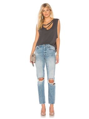 LA Made Nolan Tank Top in Raven